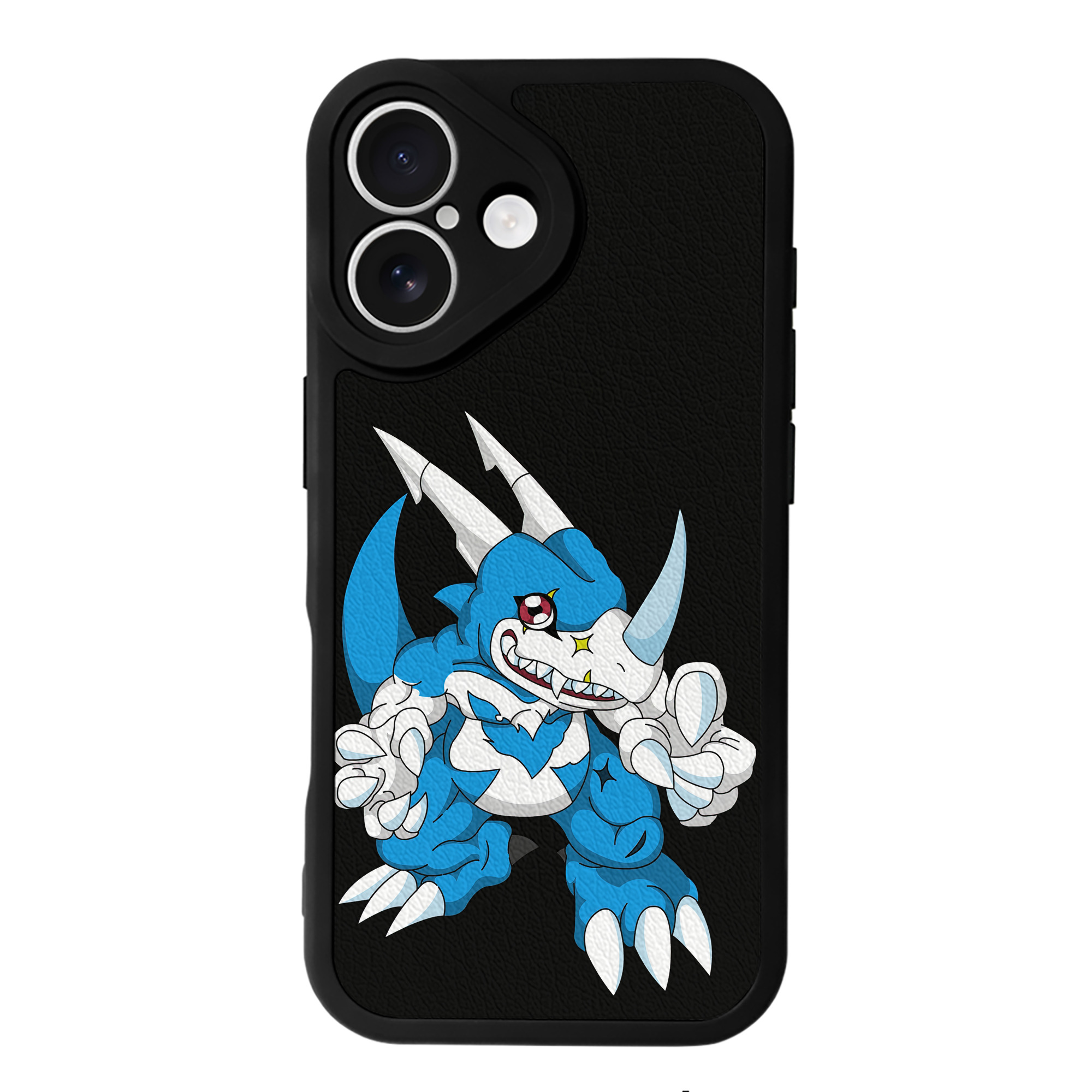 （画像用） Digimon デジタルモンスター/デジモン 【iPhone 16シリーズ対応】シリコンスマホケース（レザー調） 材質：シリコン